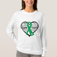 Liver Disease Heart Ribbon Collage