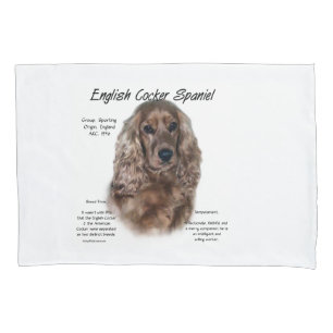 Liver English Cocker Spaniel History  Pillowcase