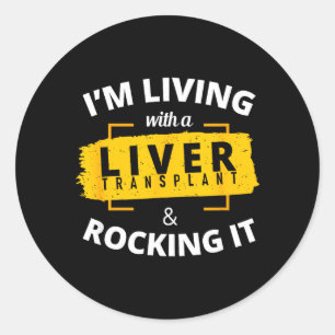 Liver Transplant Classic Round Sticker