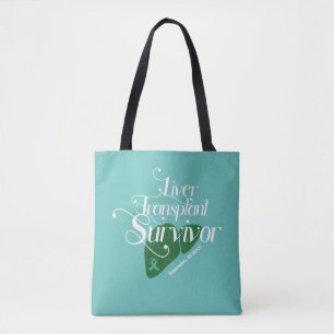 Liver Transplant Survivor Custom Tote Bag