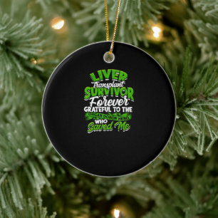 Liver Transplant Survivor Forever grateful to the Ceramic Tree Decoration