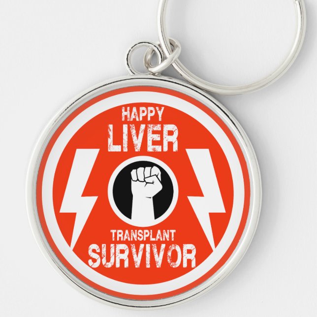Liver Transplant Survivor Key Ring (Front)
