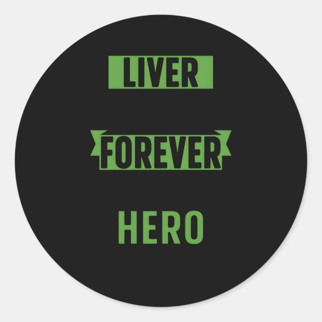 Liver Transplant Survivor Liver Transplant Recover Classic Round Sticker (Front)