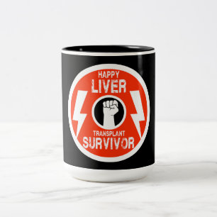 Liver Transplant Survivor Two-Tone Coffee Mug