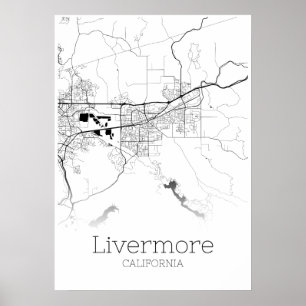 Livermore Map - California - City Map Poster