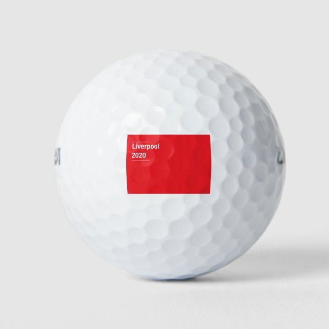 Liverpool 2020 Premier League Golf Balls (Front)