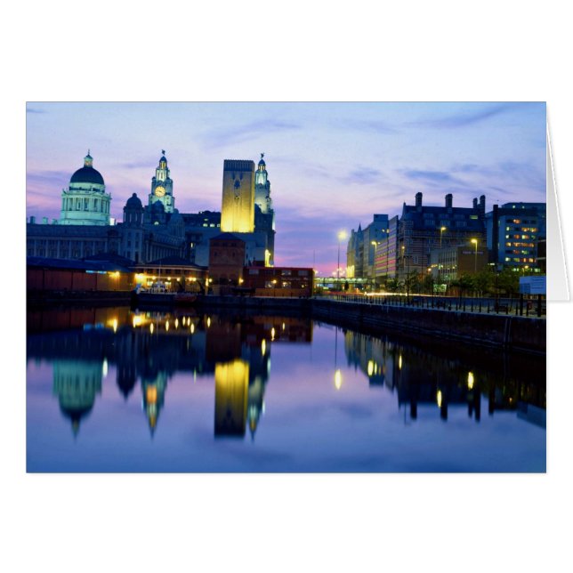 Liverpool at night, England (Front Horizontal)