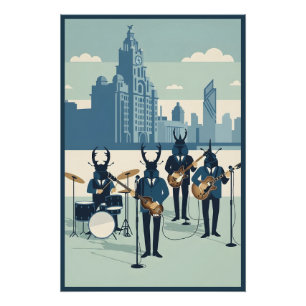 Liverpool Beatles theme Poster