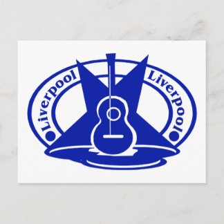 liverpool blue postcard