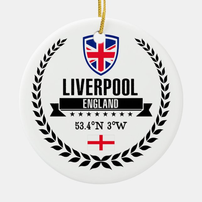 Liverpool Ceramic Tree Decoration (Front)