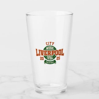 Liverpool City in England Glass