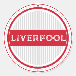 Liverpool City Pride Emblem – English Identity Classic Round Sticker