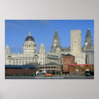 Liverpool city skyline, England, U.K.