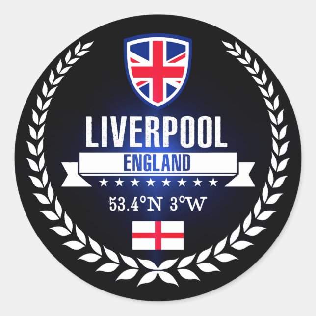 Liverpool Classic Round Sticker (Front)
