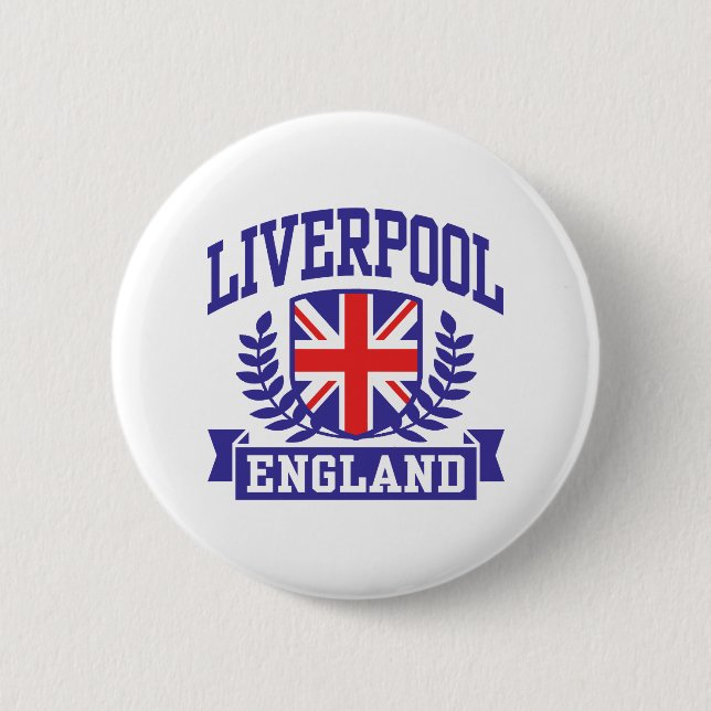 Liverpool England 6 Cm Round Badge (Front)