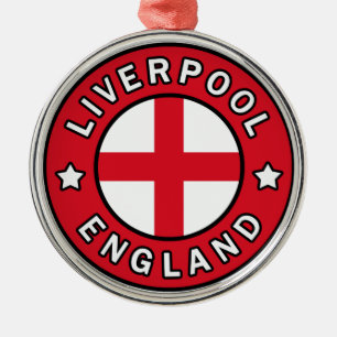 Liverpool England Metal Tree Decoration
