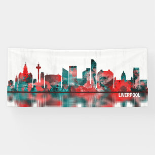 Liverpool England Skyline Banner
