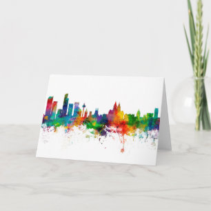 Liverpool England Skyline Card