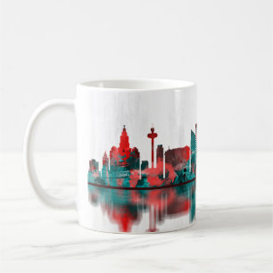 Liverpool England Skyline Coffee Mug