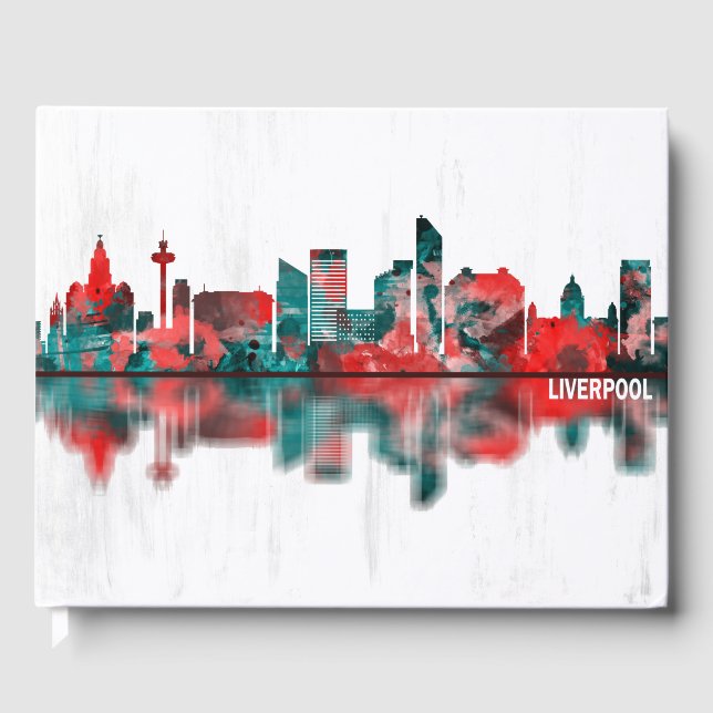 Liverpool England Skyline Guest Book (Front)