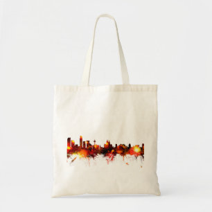 Liverpool England Skyline Tote Bag