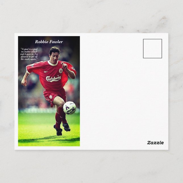 Liverpool FC Legend Series - Robbie Fowler Postcard (Back)