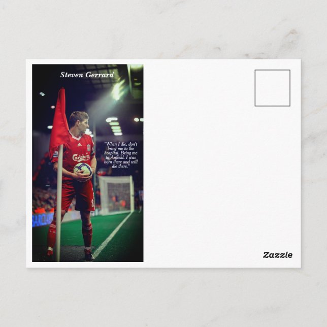 Liverpool FC Legend Series - Steven Gerrard Postcard (Back)