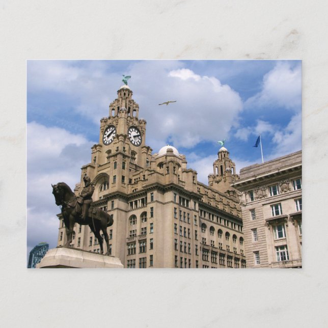 Liverpool - Liver Building Postcard (Front)