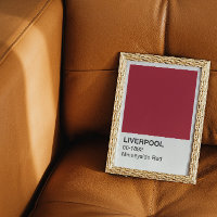 Liverpool Merseyside Red - White Border