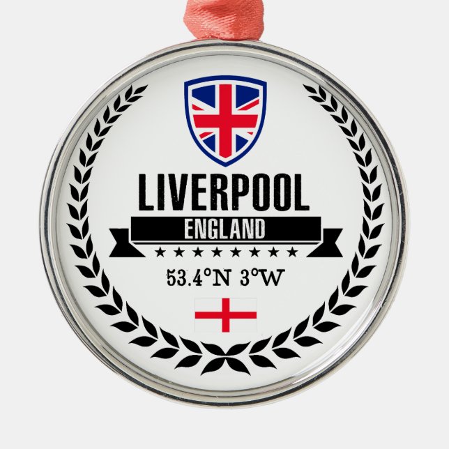 Liverpool Metal Tree Decoration (Front)