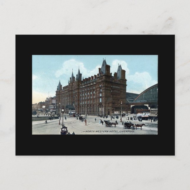 Liverpool, North Western Hotel Postcard (Front)