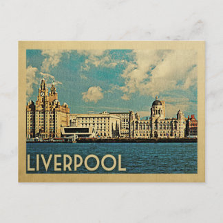 Liverpool Postcard Vintage Travel