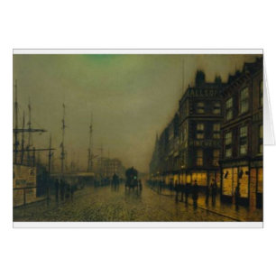 Liverpool Quay by Moonlight by John Atkinson Grims