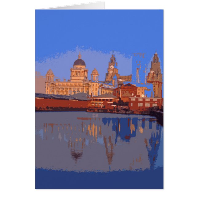 Liverpool retro poster-style card (Front)