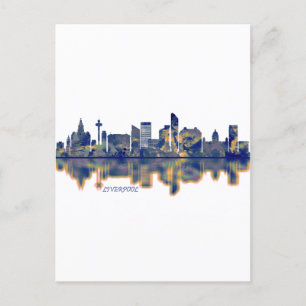 Liverpool Skyline Holiday Postcard