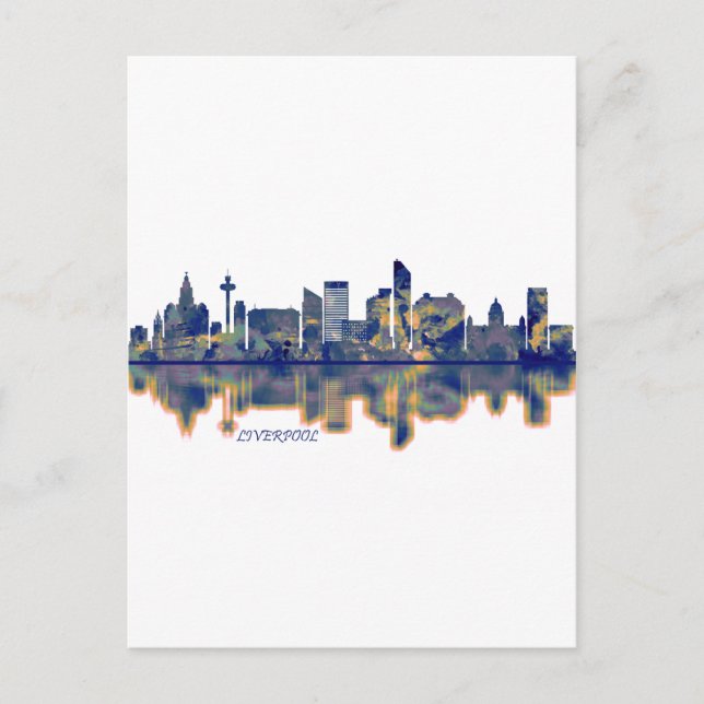 Liverpool Skyline Holiday Postcard (Front)