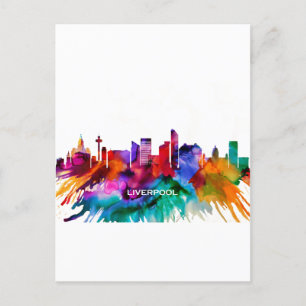 Liverpool Skyline Holiday Postcard
