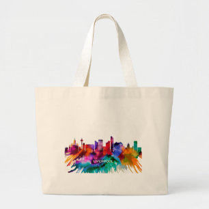 Liverpool Skyline Large Tote Bag