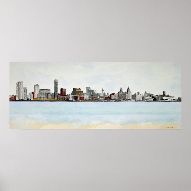Liverpool Skyline Poster (Front)