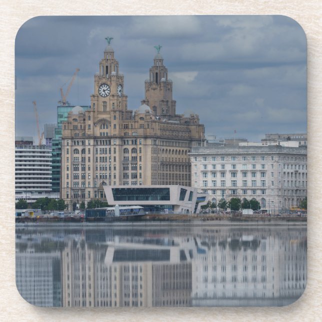 Liverpool Skyline Reflection Coaster (Front)
