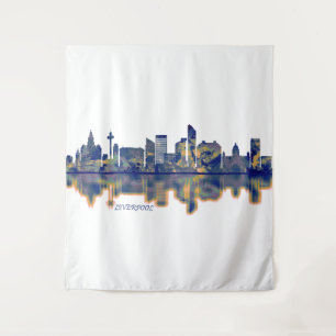 Liverpool Skyline Tapestry