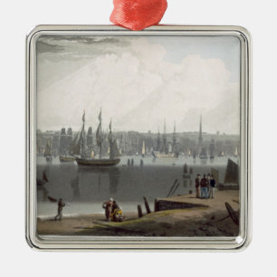 Liverpool, taken from the opposite side of the riv metal tree decoration