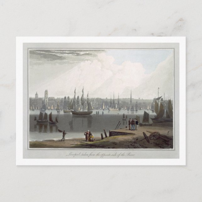 Liverpool, taken from the opposite side of the riv postcard (Front)