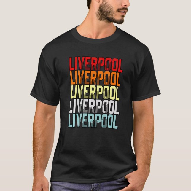 Liverpool Uk Flag T-Shirt (Front)