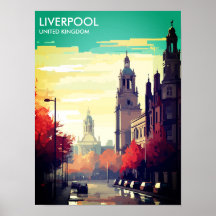 Liverpool United Kingdom Travel Postcard