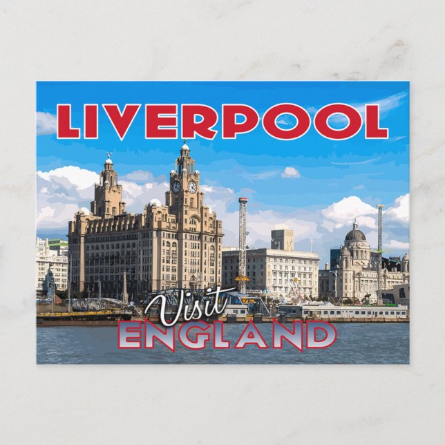 Liverpool, Visit England Postcard (Front)