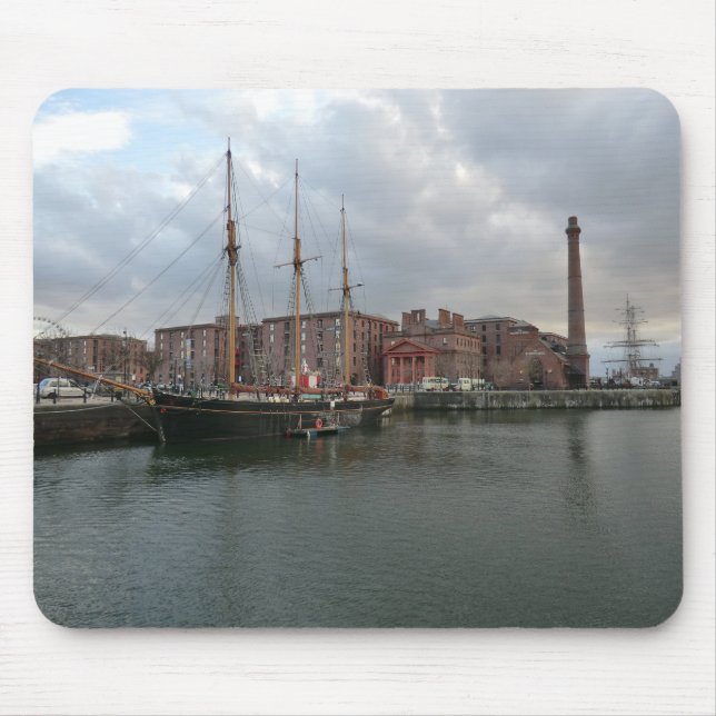 Liverpool's Albert Dock Mouse Mat (Front)