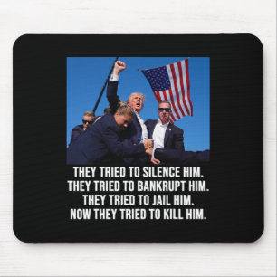 Lives Donald Trump Mug Shot - Never Surrender  Mouse Mat