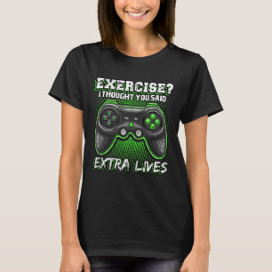 Lives Funny Video Game Controller Retro Gamer Boys T-Shirt