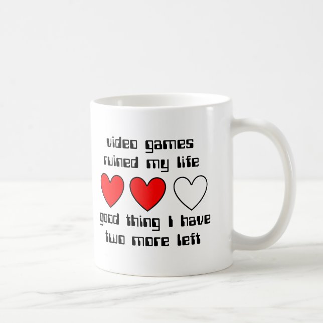 Lives Left Funny Mug Humour (Right)